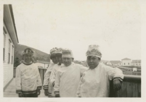 Image of Eskimo [Inuit] boys at MacMillan Moravian Mission School